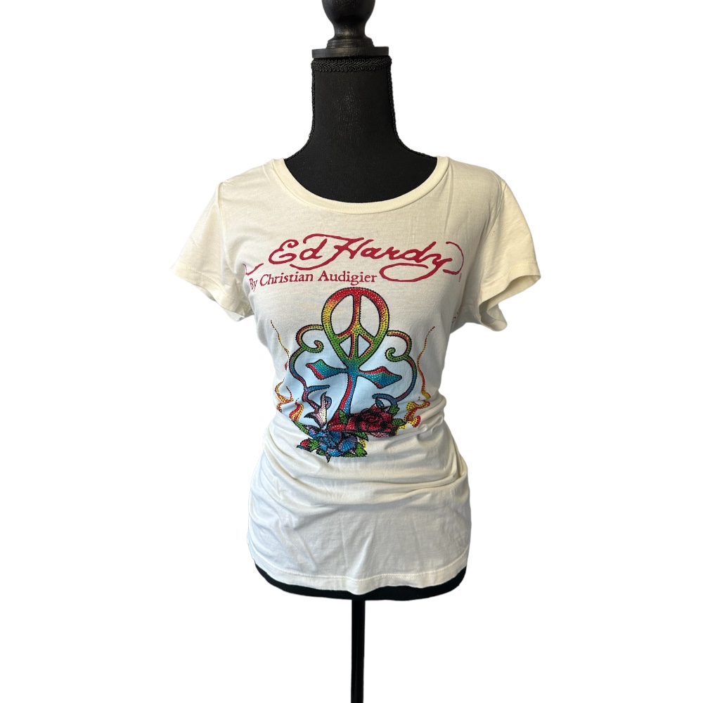 Authentic Ed Hardy Women's Tee | Size L