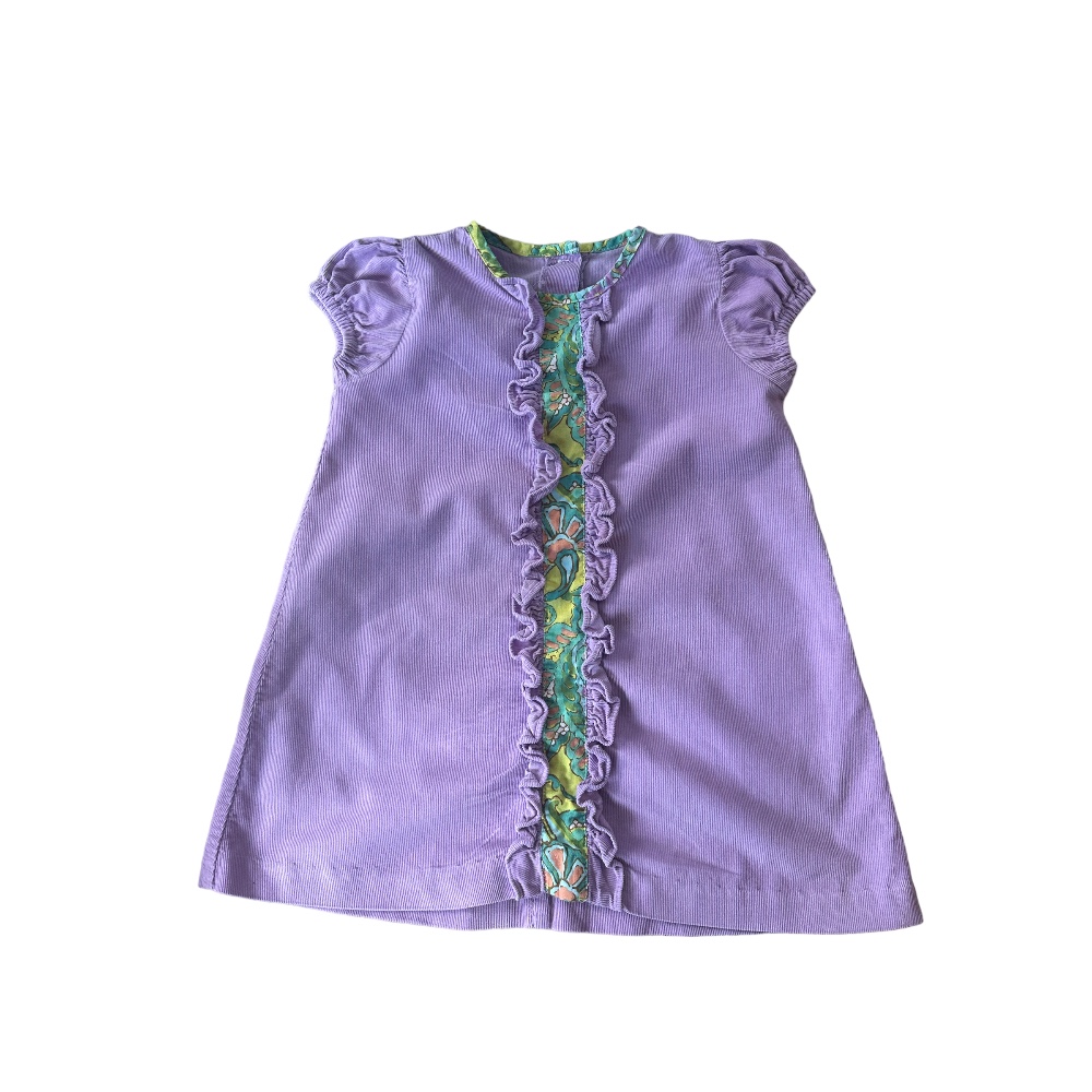 The Travelin Trunk Lavender Cordoroy Dress| Size 2T
