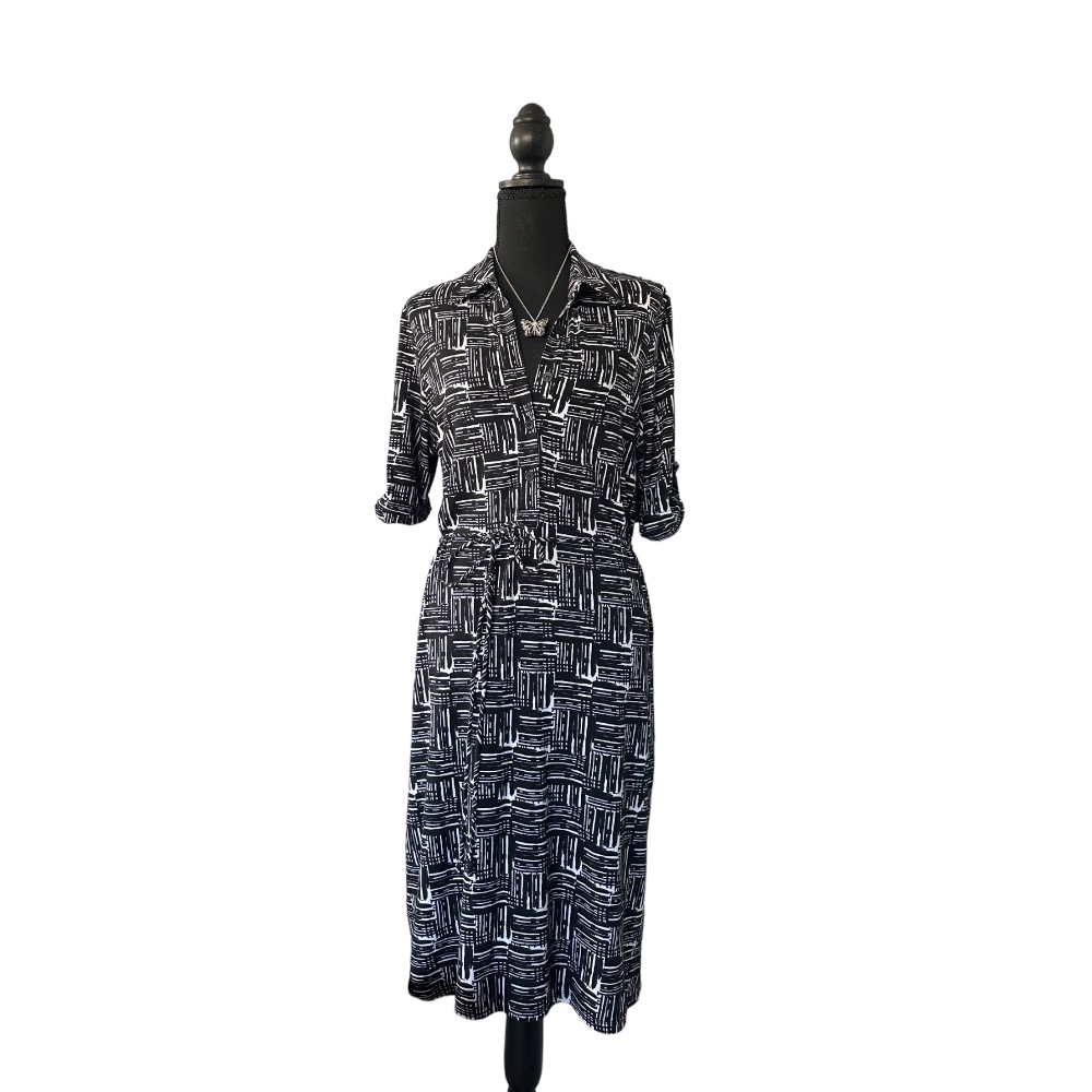 Shelby & Palmer Soft/Stretchy Dress w/ Belt | Size L