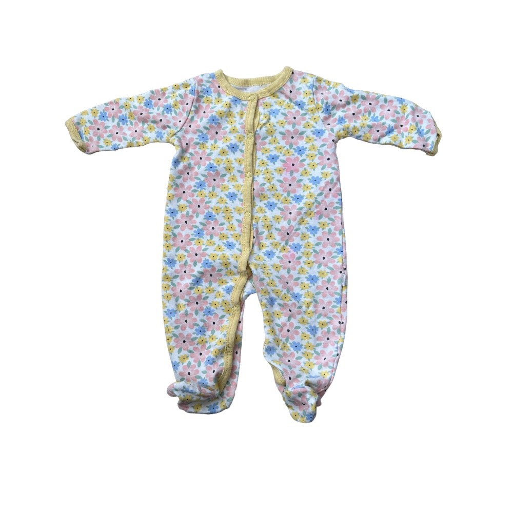 Duck.Duck Goose Snap One Piece Footie Sleepwear | 0-3M