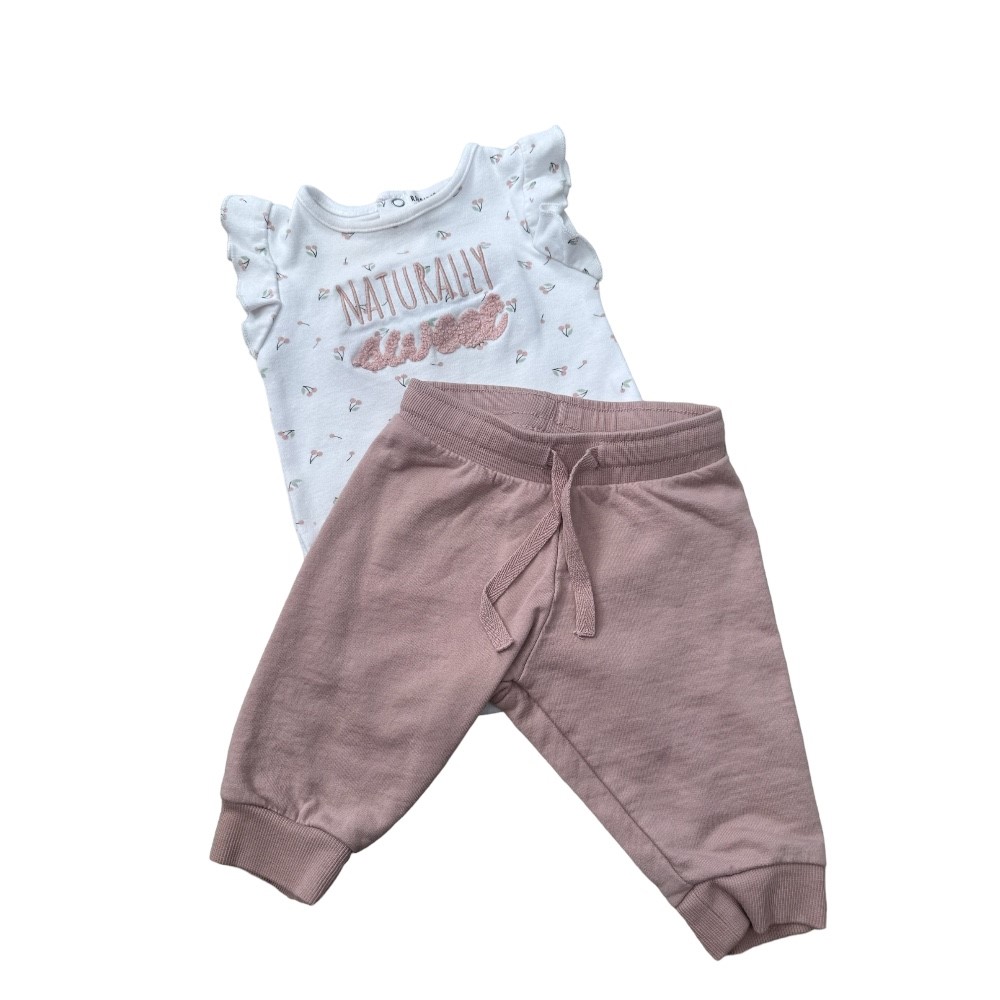 Rabbit Bear Onesis and H&M Pants | Onesis Size 3-6M Pants 3M