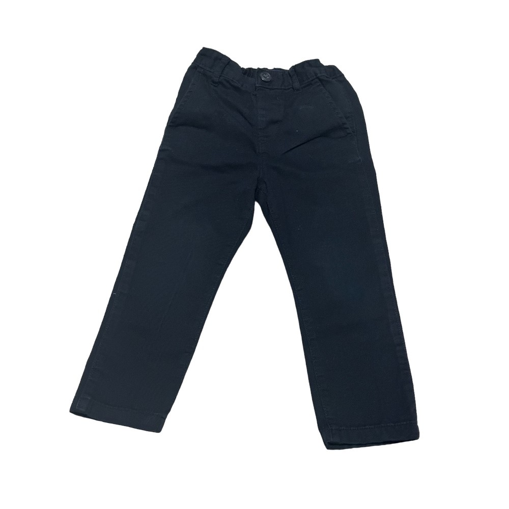 The Children's Place Black Cotton Chino Pants | Size 3T
