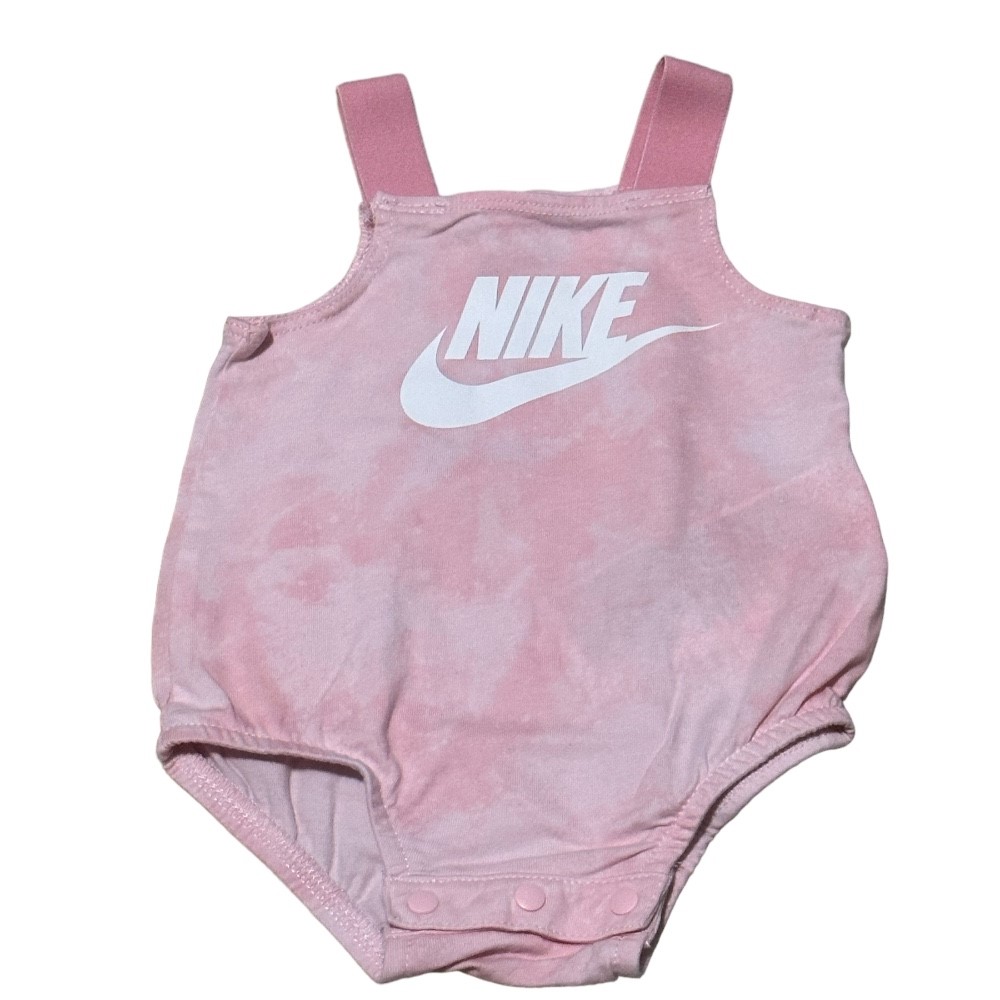 Nike Pink Futura Bubble Romper | Size 3M