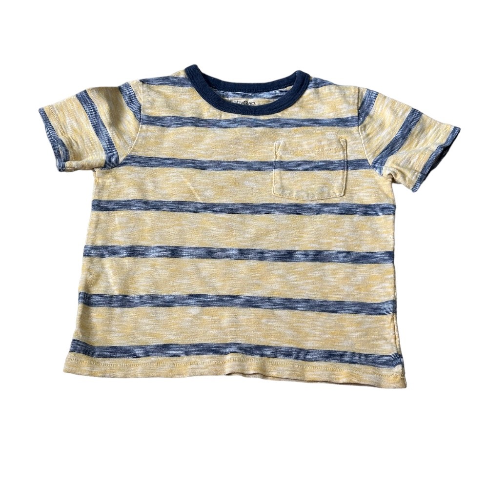 Baby Gap Yellow & Blue Striped T shirt | Size 3T