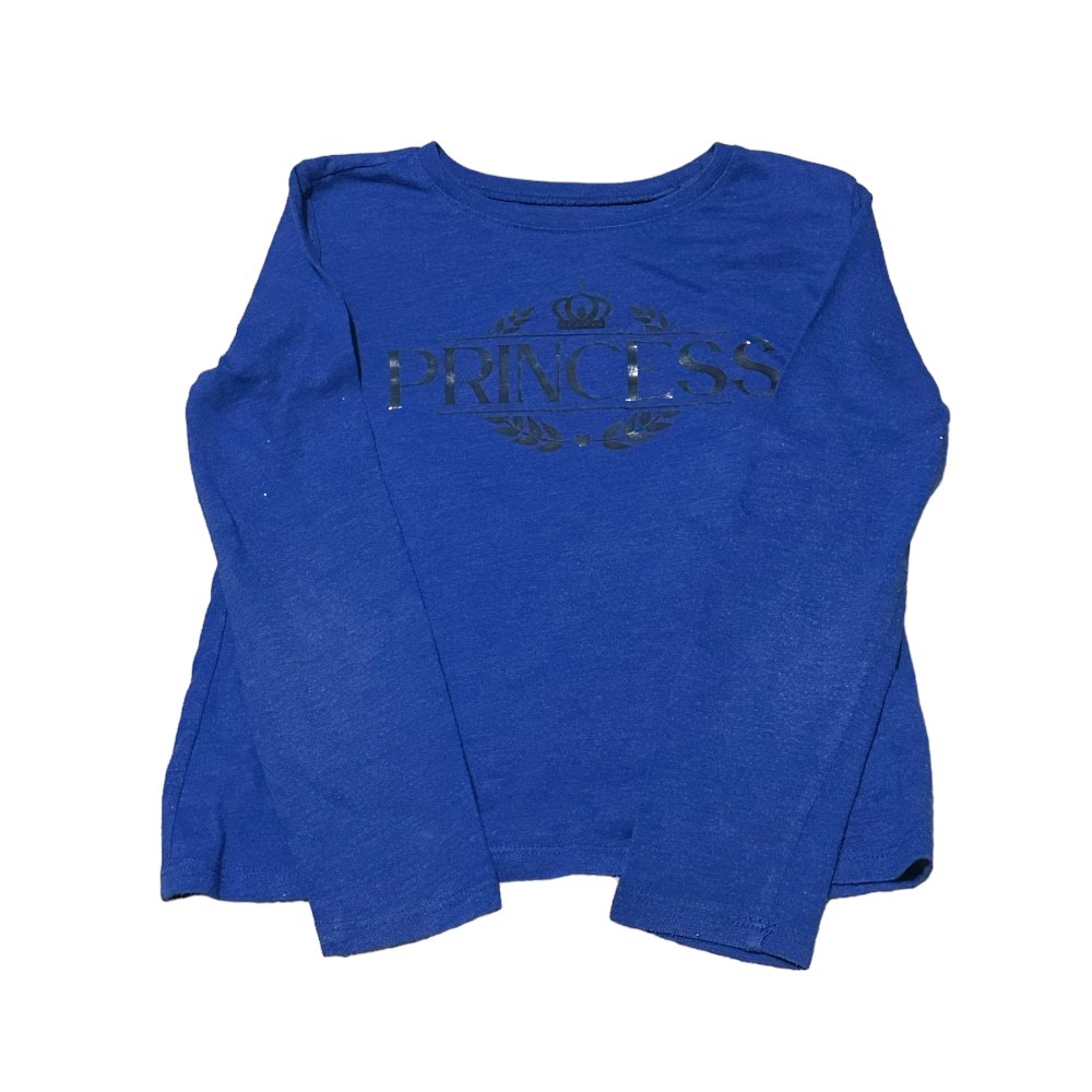 PLACE Blue & Black long sleeve princess shirt | Size S/P 5/6