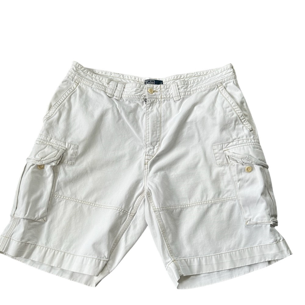 Polo Ralph Lauren Classic Chino off White Men's Cargo Shorts | Size 42
