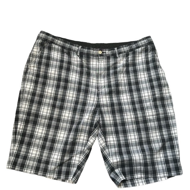 Polo Ralph Lauren Men's Black & Cream Plaid Chino Shorts | Size 42