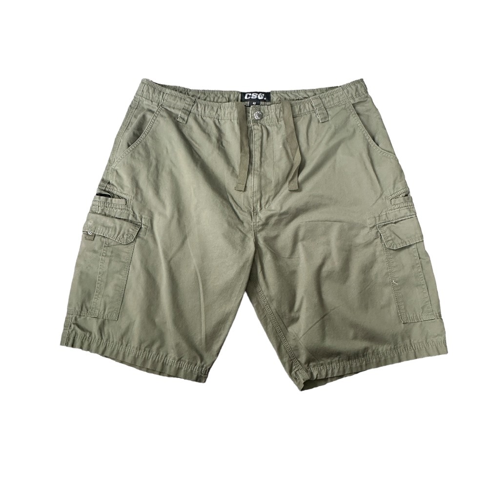 Champs Sports Gear (CSG) Men’s Olive Green Cargo shorts w/ Drawstring | Size 42