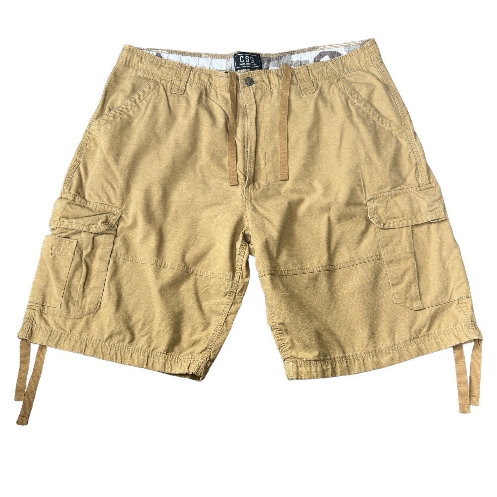 Champs Sports Gear (CSG) Men’s Dark Tan Cargo shorts w/ Drawstring | Size 42